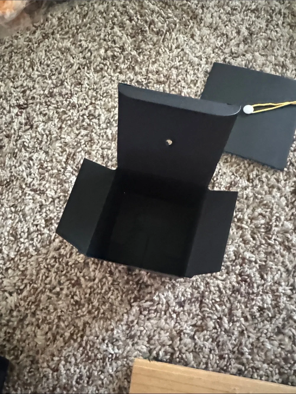 Mini Graduation Cap container  with gold Tassel